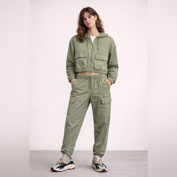 Freely Other - (See description for measurements) Freely Oversized Cargo Hoodie & Jogger Set